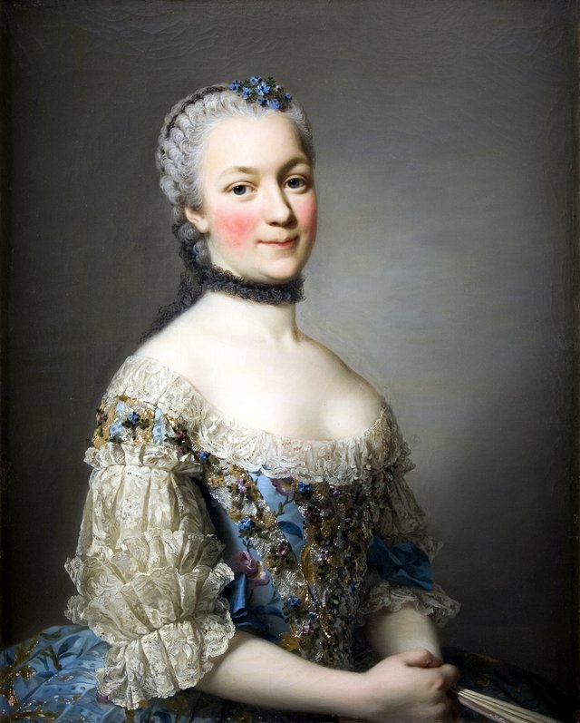 Portrait of Katarzyna Mniszech by Alexander Roslin