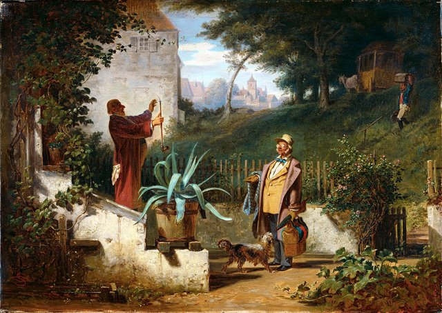 The Childhood Friends by Carl Spitzweg