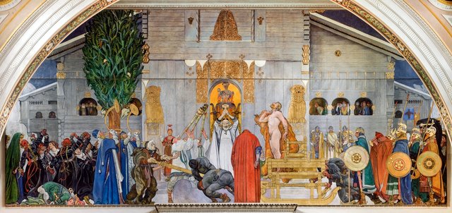 Midwinter's Sacrifice by Carl Larsson