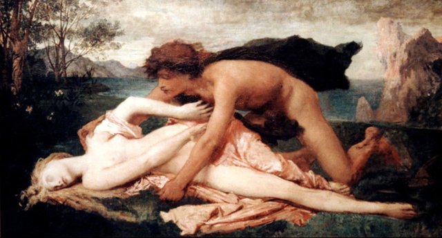 The Death of the Nymph Hesperia by Jules-Élie Delaunay