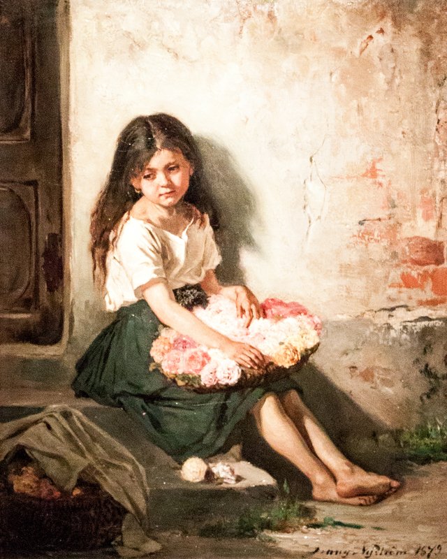 The flower girl by Jenny Nyström
