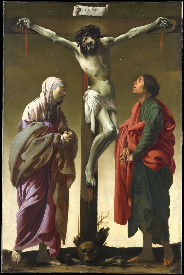 The Crucifixion with the Virgin and St John by Hendrick ter Brugghen