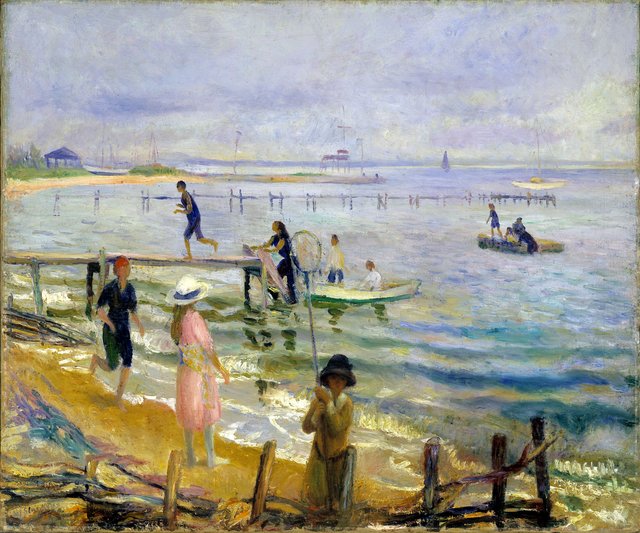 Jetties at Bellport by William James Glackens