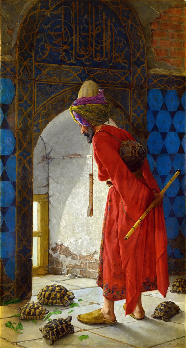 The Tortoise Trainer by Osman Hamdi Bey