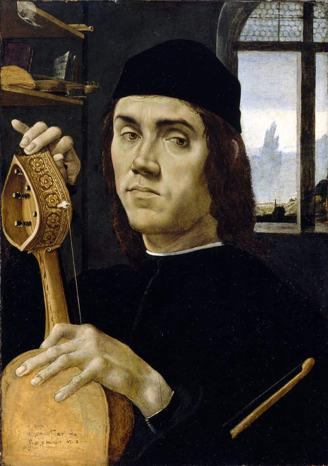 Portrait of a Musician by Filippino Lippi