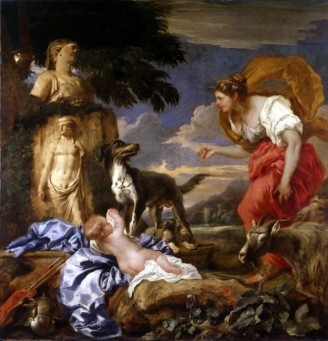Cyrus with the Shepherd's Wife Spako by Giovanni Benedetto Castiglione