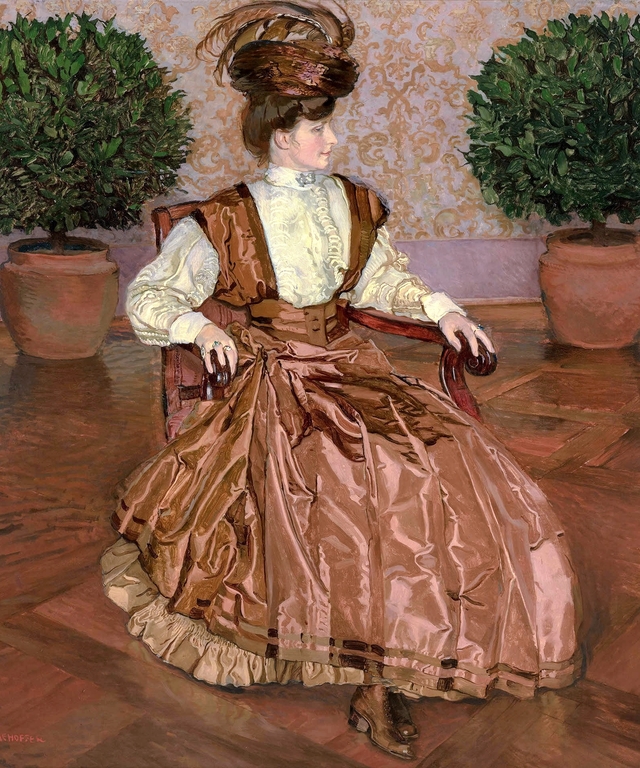Wife's portrait by Józef Mehoffer