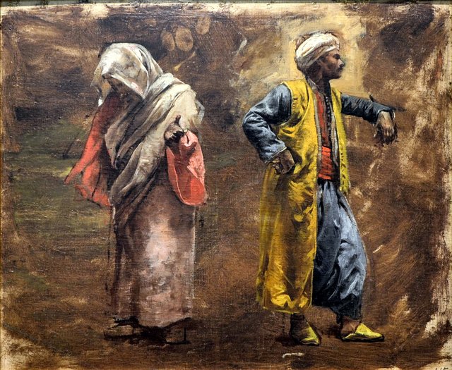 Study of Two Figures by Edwin Lord Weeks