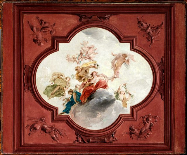 Zephyr and Flora by Jacob de Wit
