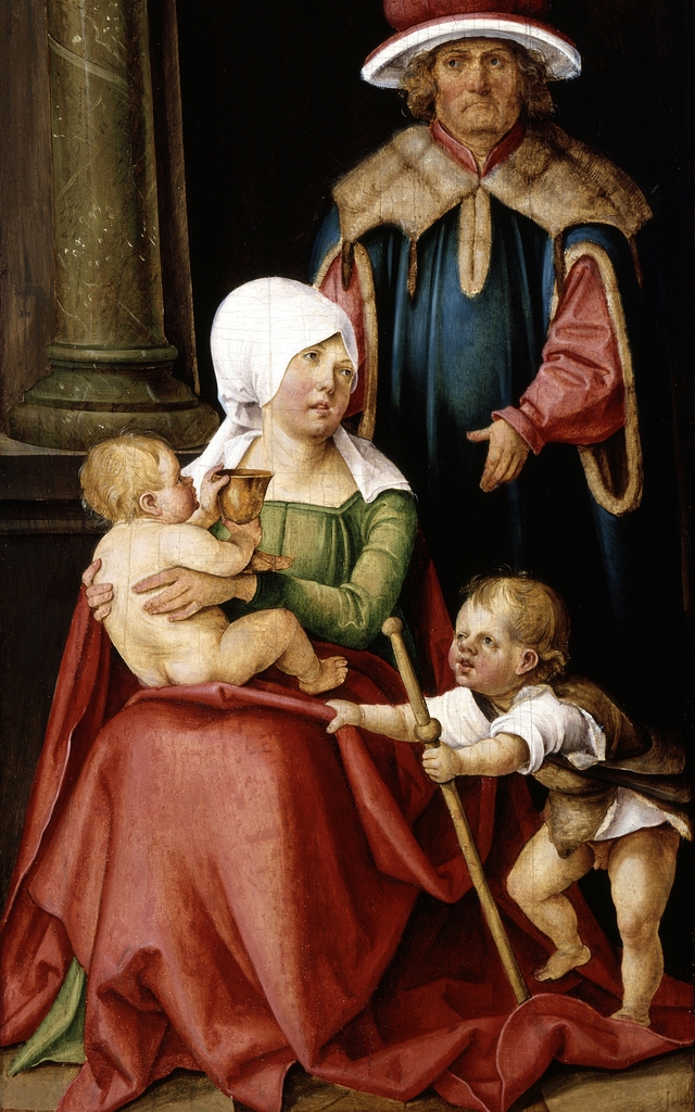 Mary Salome and Zebedee with their Sons James... by Hans von Kulmbach