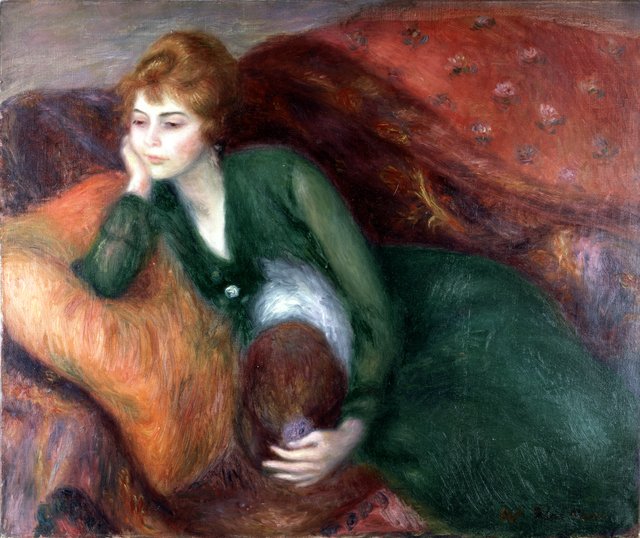 Young Woman in Green by William James Glackens