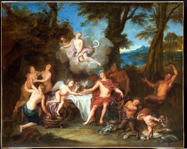 The Alliance of Bacchus and Cupid by Antoine Coypel