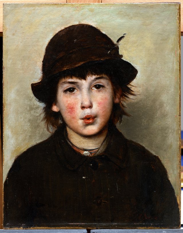 Whistling Boy by Frank Duveneck