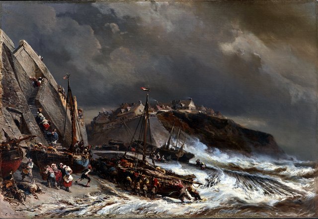 Approaching Storm by Eugène Isabey