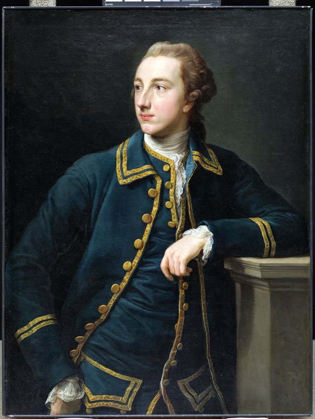Portrait of a Man in a Green Suit by Pompeo Batoni
