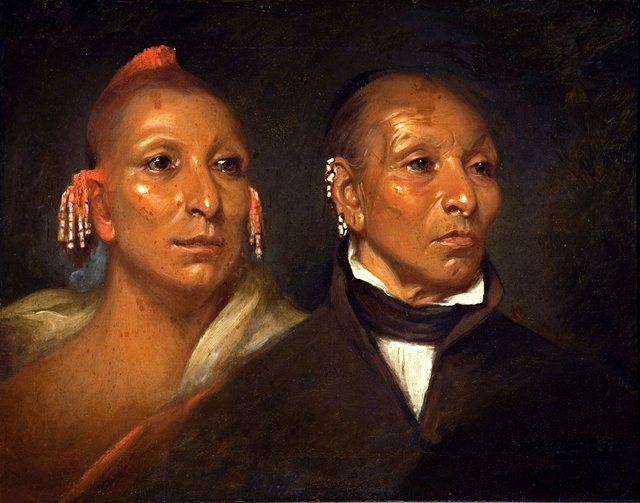 Black Hawk and His Son Whirling Thunder by John Wesley Jarvis