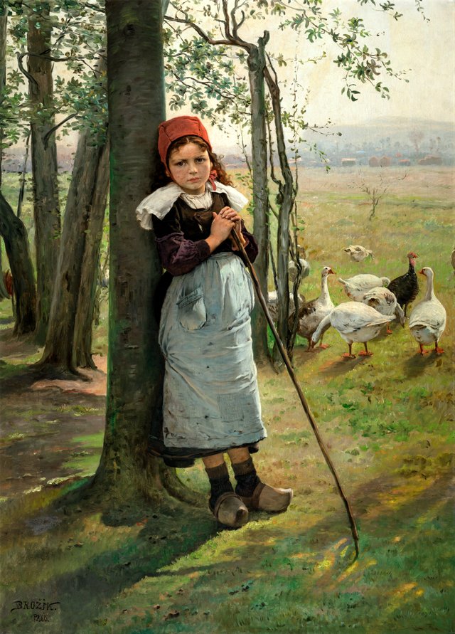 Goose Girl by Václav Brožík