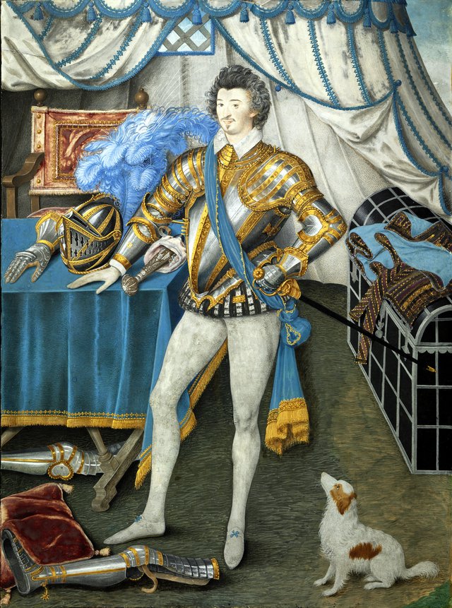 Sir Anthony Mildmay, Knight of Apethorpe, Northamptonshire by Nicholas Hilliard