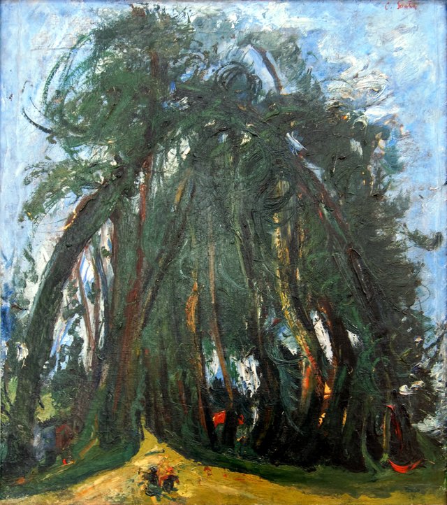 L'Allée d'arbres by Chaïm Soutine
