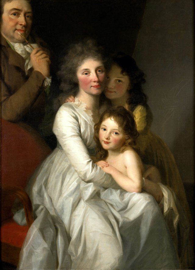 Portrait of the Artist and his Family by Johann Friedrich August Tischbein