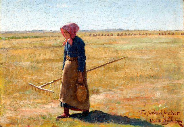 Harvesting girl by Oscar Björck