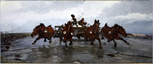 Four-in-Hand by Józef Chełmoński