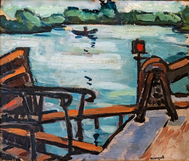Vue de la Seine, embarcadère by Albert Marquet
