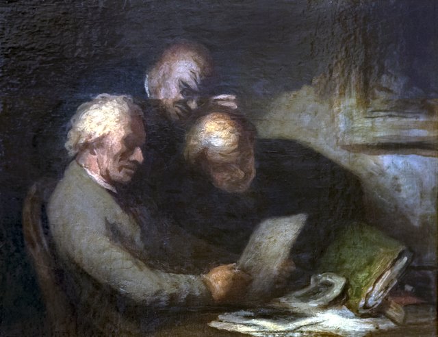 Les Collectionneurs d'estampes by Honoré Daumier