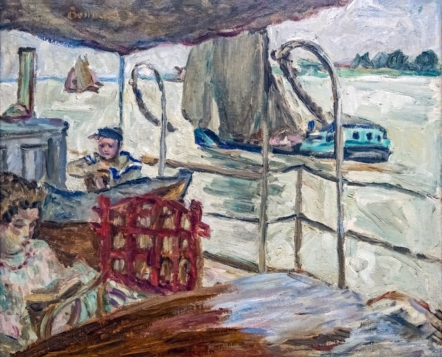 Misia Sert on Edward's boat by Pierre Bonnard