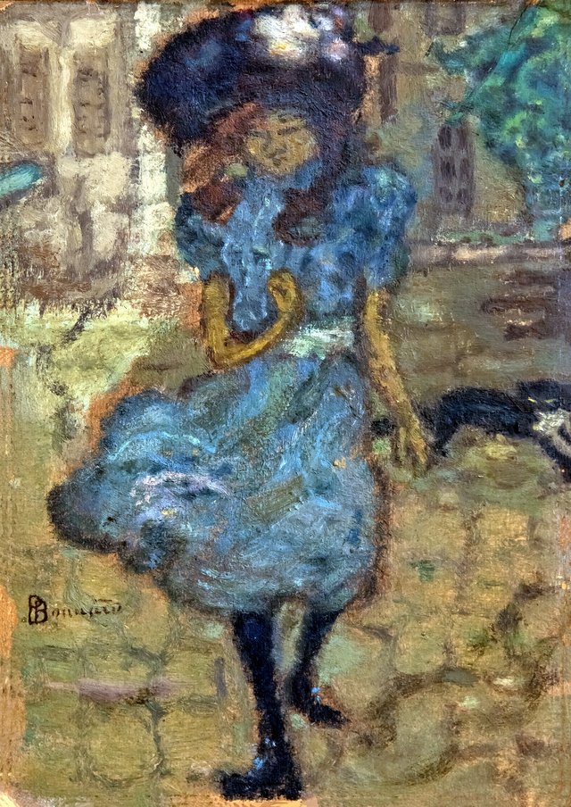 La Fillette au chat by Pierre Bonnard