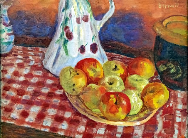 Les Pommes jaunes et rouges by Pierre Bonnard