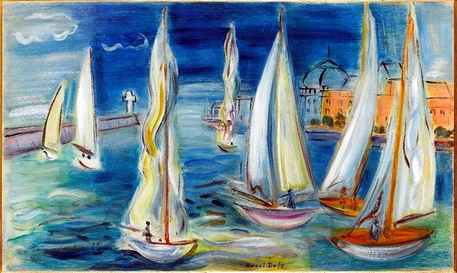 Régates à Deauville by Raoul Dufy