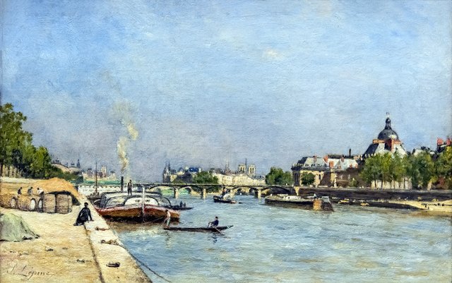 Paris, le pont des Arts by Stanislas Lépine