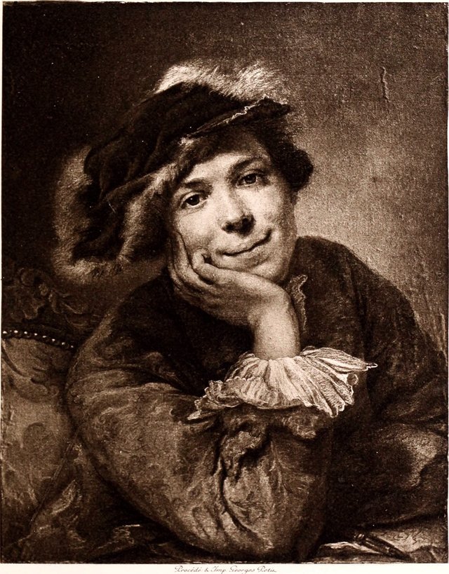 Portrait of the engraver Schmidt by Maurice Quentin de La Tour