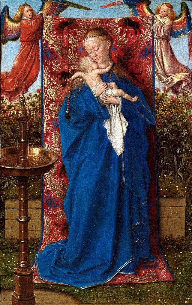 Madonna at the Fountain by Jan van Eyck