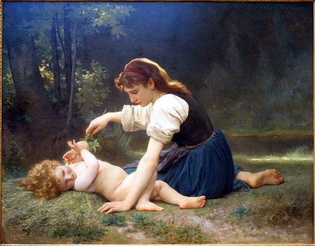 Nature's Fan by William-Adolphe Bouguereau