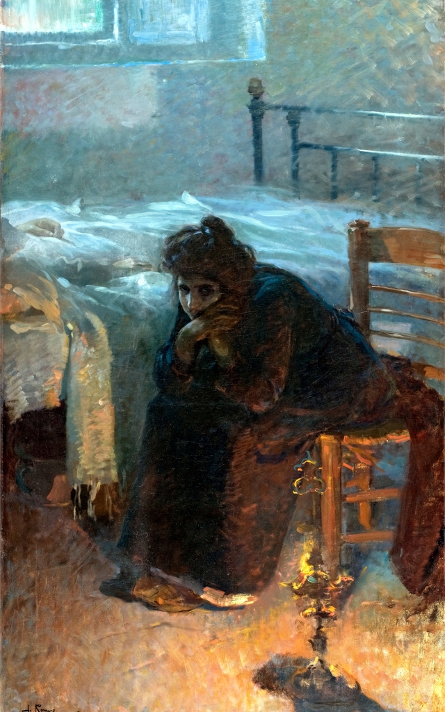 Hours of distress by Julio Romero de Torres