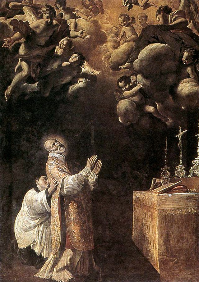 Glory of Sant 'Andrea Avellino by Giovanni Lanfranco
