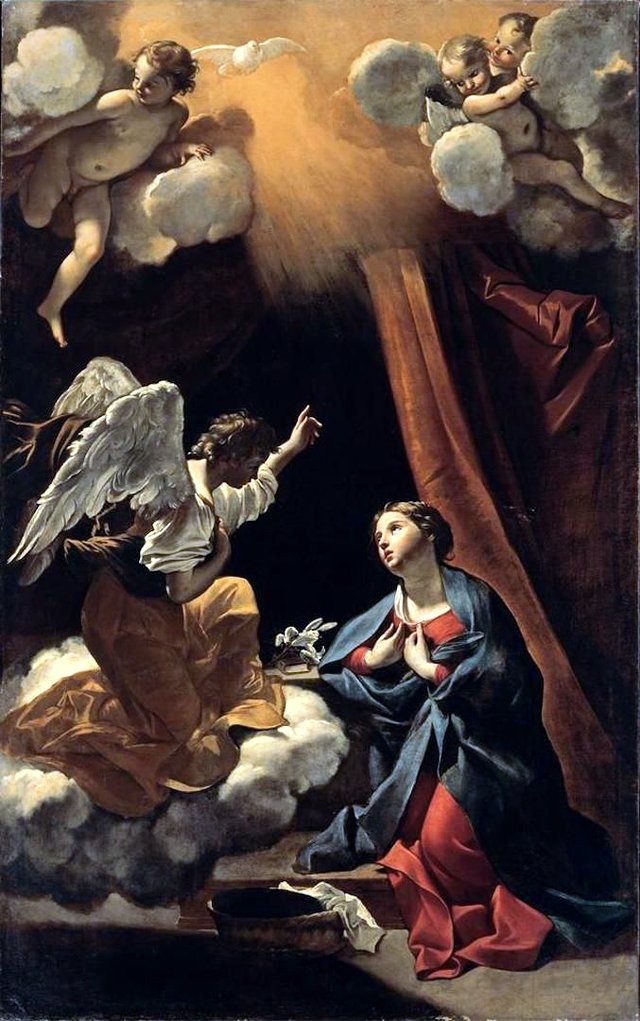 Annunciation by Giovanni Lanfranco