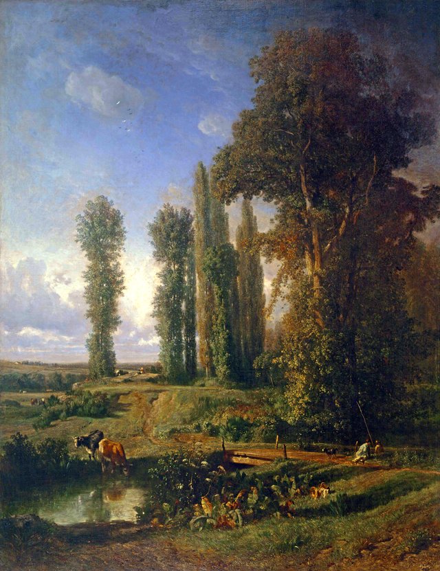 A Last Summer Day, Normandy by Constant Troyon