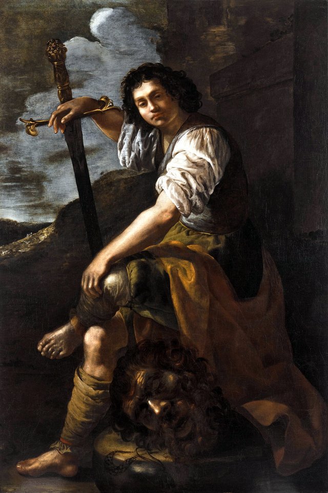 David and Goliath by Artemisia Gentileschi