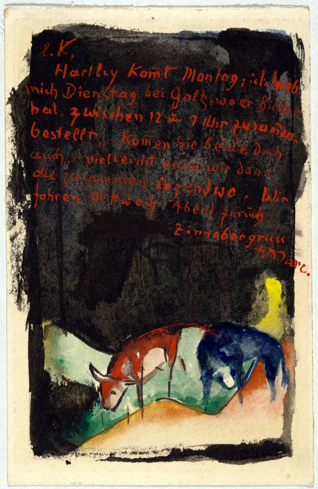 Zinnobergruss by Franz Marc