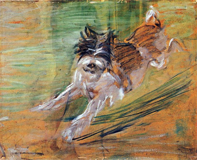 Leaping dog by Franz Marc