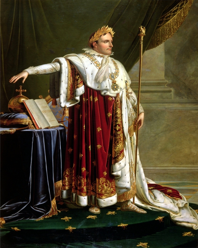 Napoleon I (1769-1821), in Coronation Robes by Anne-Louis Girodet