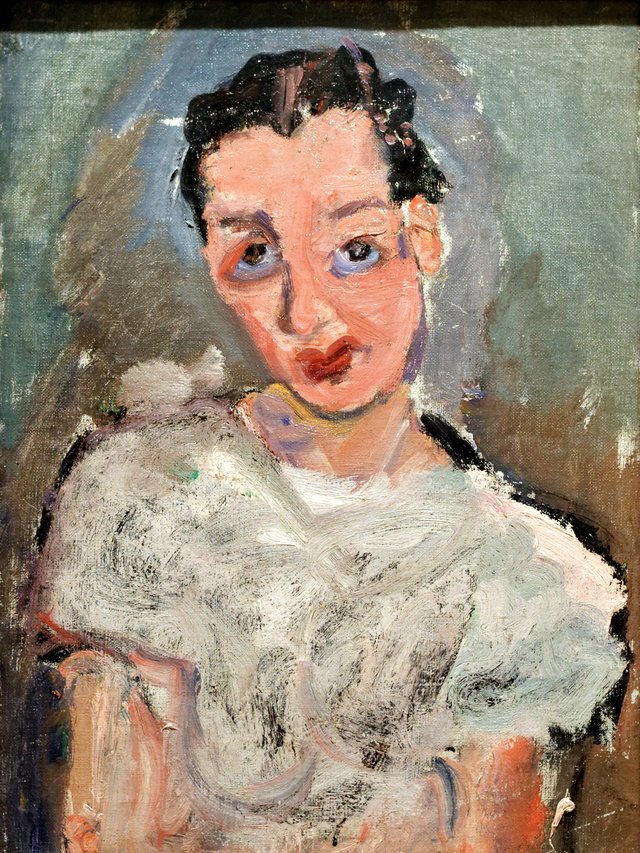 Young Woman in a White Blouse by Chaïm Soutine