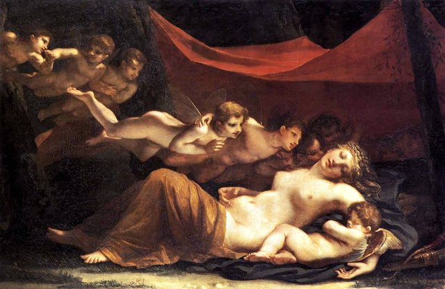 The Sleep of Venus and Cupid by Constance Mayer