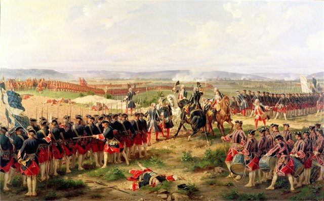 The Battle of Fontenoy, 1745: The French and the Allies Confronting Each Other by Henri Félix Emmanuel Philippoteaux