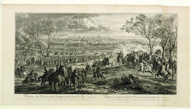 The Siege of Valenciennes in 1677 by Adam Frans van der Meulen