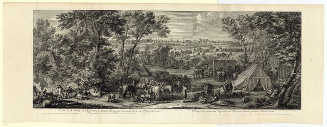 View of the Army of the King camped before Douai by Adam Frans van der Meulen