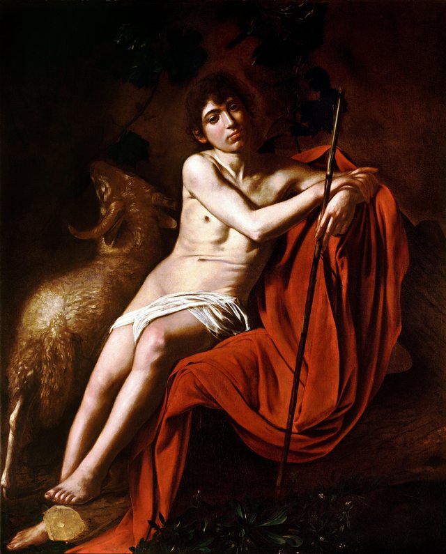Saint John the Baptist by Caravaggio